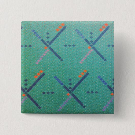 PDX空港カーペット 缶バッジ (正面)