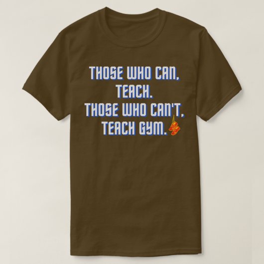 PEおもしろい先生デザイン Tシャツ (デザイン正面)