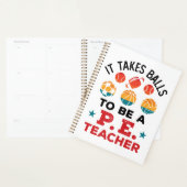 PEの先生コーチにボールがおもしろい必要 プランナー手帳 (ディスプレー)