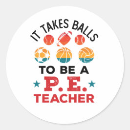 PEの先生コーチにボールがおもしろい必要 ラウンドシール