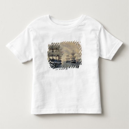 Peの解放の探険の乗船 トドラーTシャツ (正面)