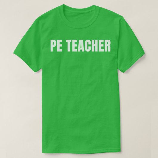 PE先生おもしろい役職誕生日Gif Tシャツ (デザイン正面)