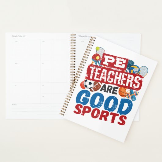 PE先生は良いスポーツの物理Ed先生 プランナー手帳 (ディスプレー)
