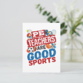 PE先生は良いスポーツの物理Ed先生 ポストカード (スタンド正面)