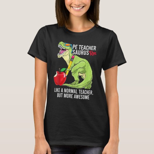 Pe先生サウラスレックス通常の先生がAw Tシャツ (正面)