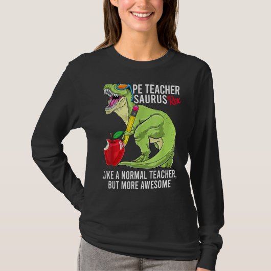 Pe先生サウラスレックス通常の先生がAw Tシャツ (正面)