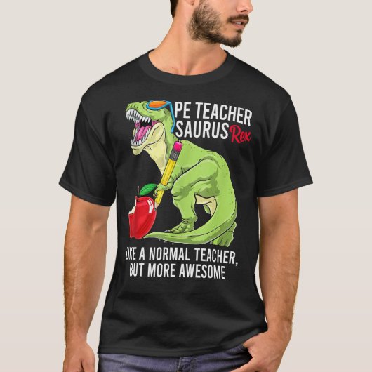 Pe先生サウラスレックス通常の先生がAw Tシャツ (正面)