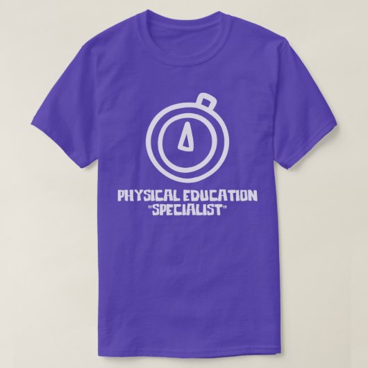 PE先生トレーナー体育スペシャリスト Tシャツ (デザイン正面)