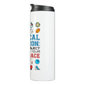 PE先生フィズエドジムコーチハートレース タンブラー (回転右)