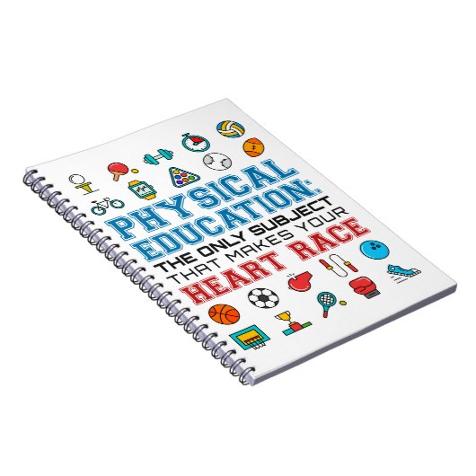 PE先生フィズエドジムコーチハートレース ノートブック (右側)