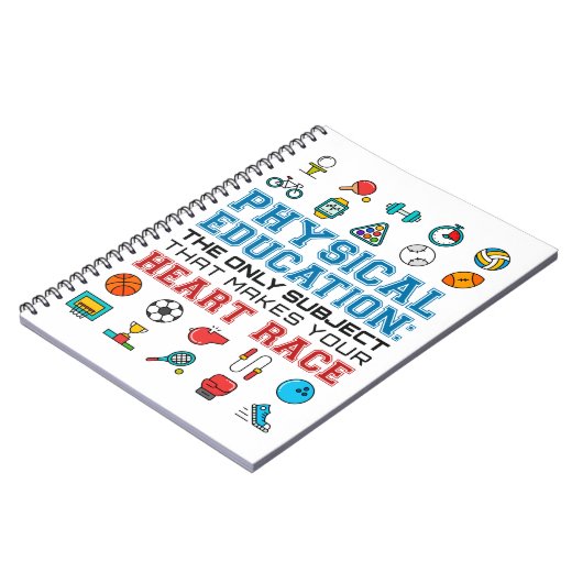 PE先生フィズエドジムコーチハートレース ノートブック (左側)