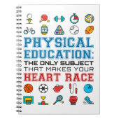 PE先生フィズエドジムコーチハートレース ノートブック (正面)