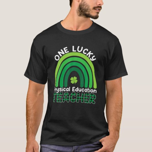 PE先生レインボーSaint patricks dayワンラッキーテ Tシャツ (正面)