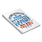 PE先生体育コーチの姿勢 ノートブック (右側)