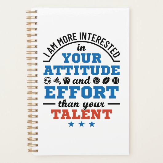 PE先生体育コーチの姿勢 プランナー手帳 (正面)