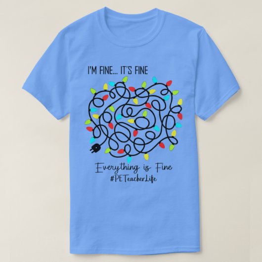 PE先生先生おもしろいすべてキリ素晴らしスト Tシャツ (デザイン正面)