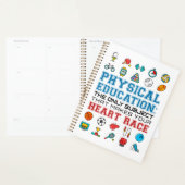 PE先生Phys Edジムコーチハートレース プランナー手帳 (ディスプレー)