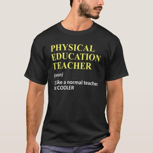 PE定義の物理教育先生Pun恋人 Tシャツ (正面)