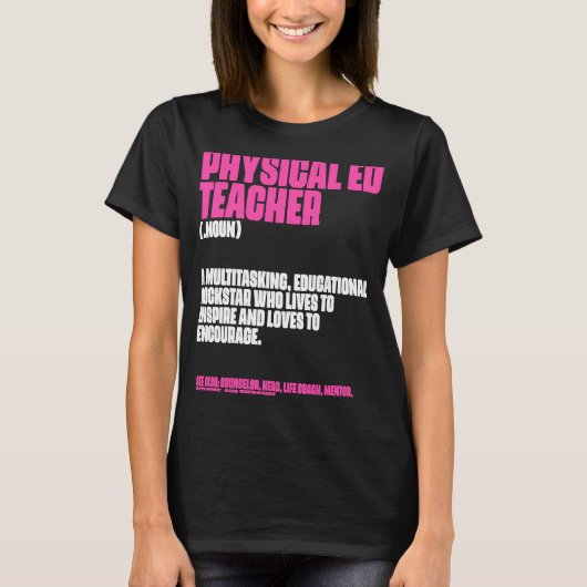 PE定義物理教育先生Pun 1 Tシャツ (正面)