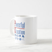 PE強力な教育PE先生 コーヒーマグカップ (正面左)