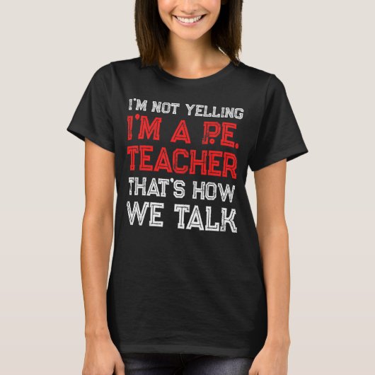 PE物理教育先生トーク2 Tシャツ (正面)