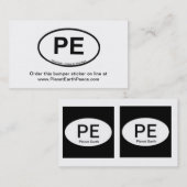 PE -惑星の地球の名刺 名刺 (正面/裏面)