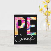 Pe Coach Tie Dye Back To School Women Appreciation カード (黄色い花)