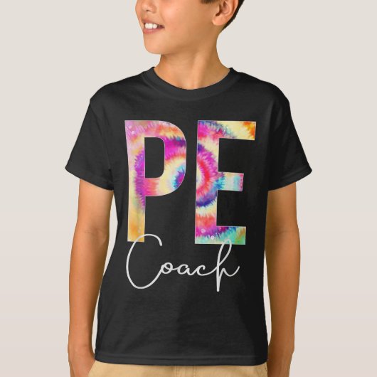 Pe Coach Tie Dye Back To School Women Appreciation Tシャツ (正面)