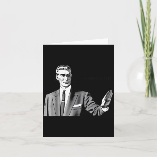 Pe Down Dip Funny Correction Guy Meme Funny Saying カード (正面)