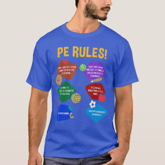 PE Teacher Physical Education Rules School Gym Men Tシャツ