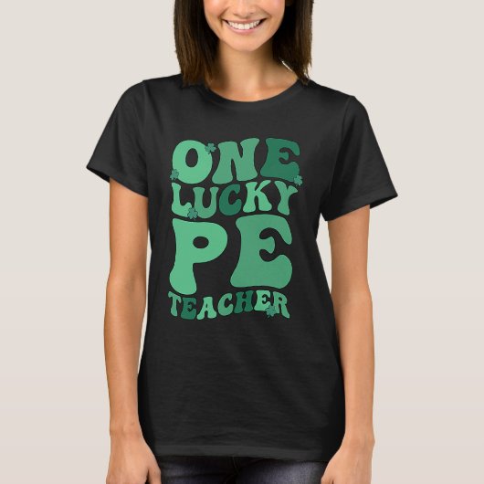PE Teacher St Patrick's Day Physical Education Tea Tシャツ (正面)