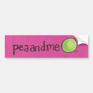pea.and.meのbumberのステッカー バンパーステッカー