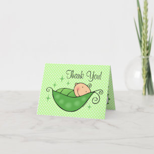 Pea In My Pod Thank You Note Card サンキューカード