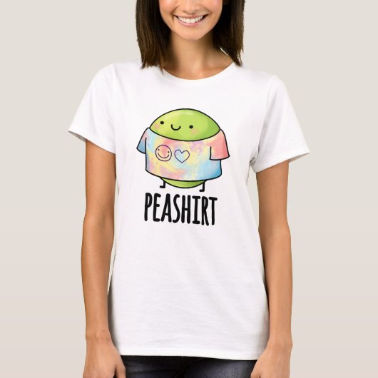 Pea Shirt おもしろい Veggie Pea T-shirt Pun Tシャツ (正面)