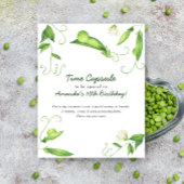 Pea Time Capsule 1st birthday gender neutral ポスター