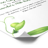 Pea Time Capsule 1st birthday gender neutral ポスター (角)