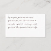 Peaberryのコーヒー飲み物のパンチカード ロイヤリティカード (裏面)