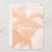 Peacファズ抽象芸術フローラ サンキューカード (正面)