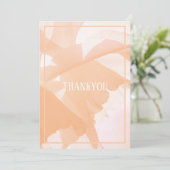 Peacファズ抽象芸術フローラ サンキューカード (スタンド正面)