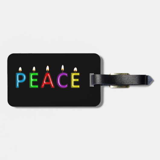 PEACEで旅行 ラゲッジタグ (裏面横)