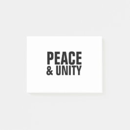 PEACEとUNITYのポストイットノート ポストイット