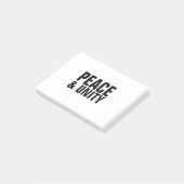 PEACEとUNITYのポストイットノート ポストイット (アングル)