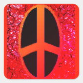 Peaceのシール スクエアシール (正面)