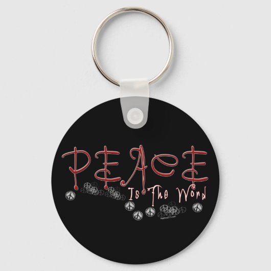 PeaceはWord Keychain キーホルダー (正面)