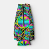 PEACEシカラフルームレスパターン+アイディア ボトルクーラー (裏面)