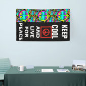 PEACEシカラフルームレスパターン+アイディア 横断幕 (トレードショー)