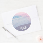 PEACEステッカーで一日を明るくする！ ラウンドシール (封筒)