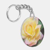 Peaceバラ写真 キーホルダー (正面左)