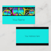 PEACEパタカラフルーン – 戦争ではなく愛を作る 名刺 (正面/裏面)