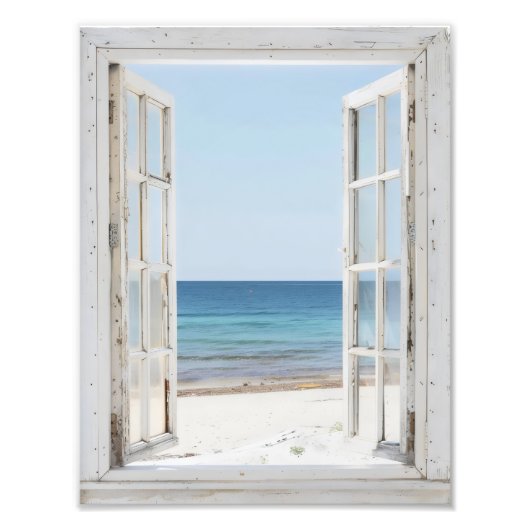 Peaceビーチウィンドウ フォトプリント (正面)